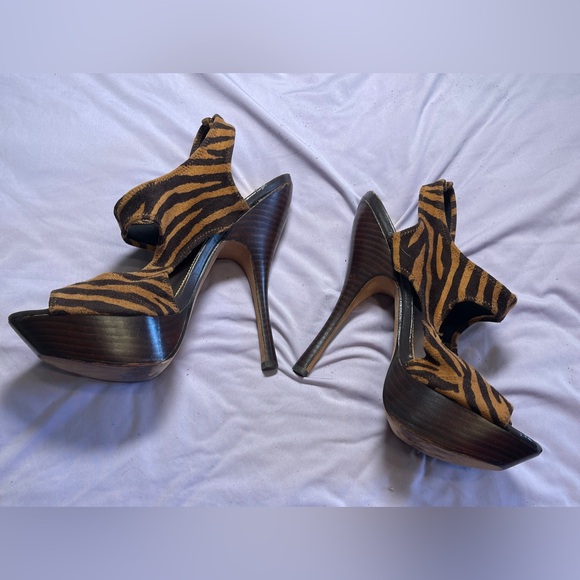 Bebe Platform Stilettos Slip-on Sandals Size 8 - Picture 9 of 16